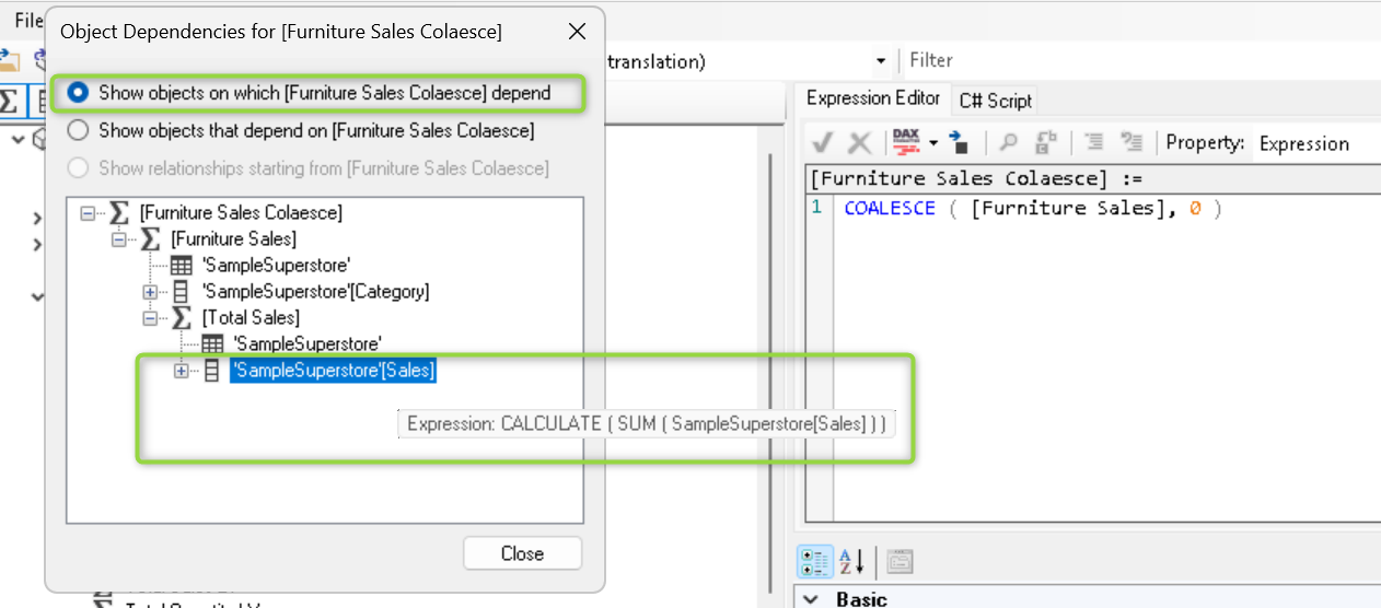 Tabular Editor interface overview